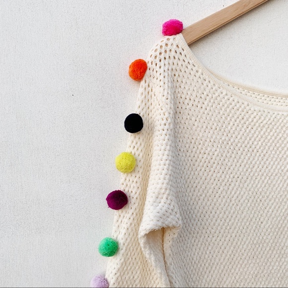 ANTHROPOLOGIE Emilia Pommed Knit Pullover Sweater - Picture 6 of 16